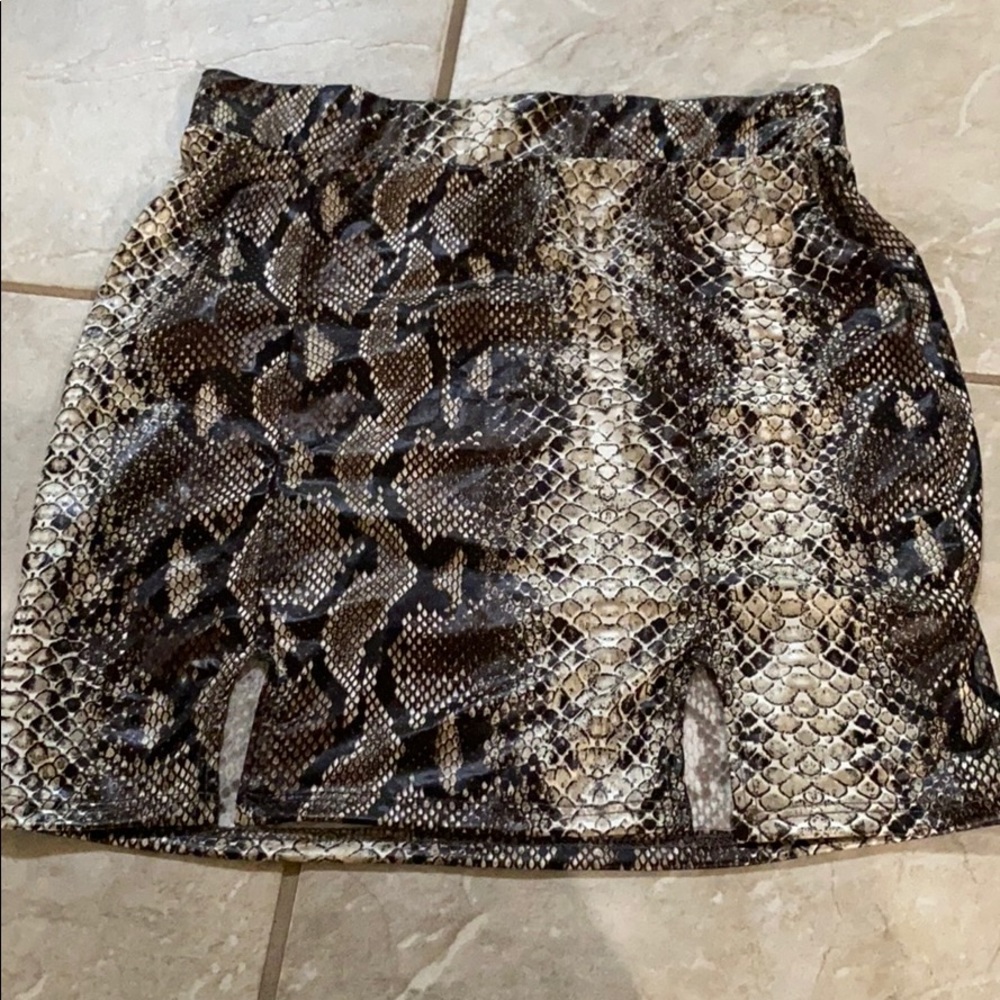 Snake skin skirt from fashion nova